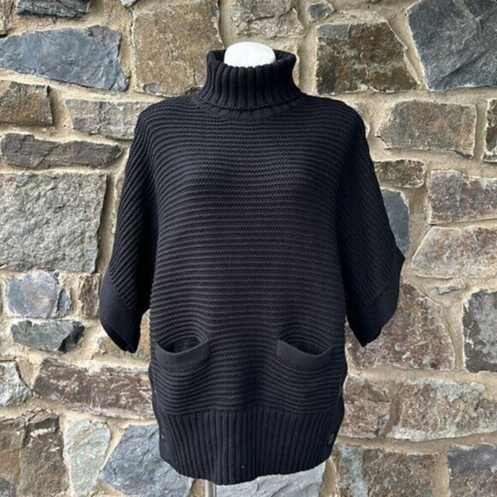 J. Crew Women's Black Turtleneck Pullover Sweater Size S